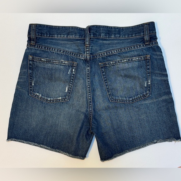 J.Crew Indigo Distressed Denim Shorts - Picture 3 of 5